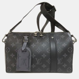 Louis Vuitton Noir Monogram Canvas City Keepall Bag