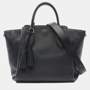 Louis Vuitton Black Leather Mahina Haumea Satchel Bag