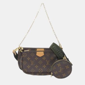luxury-women-louis-vuitton-used-handbags-p1150771-001 Louis Vuitton Brown Monogram Canvas Multi Pochette Accessoires Shoulder Bag
