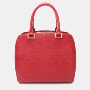 Louis Vuitton Red Epi Leather Pont Neuf Handbag