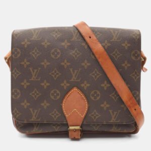 Louis Vuitton Brown Monogram Canvas Cartouchiere Shoulder Bag