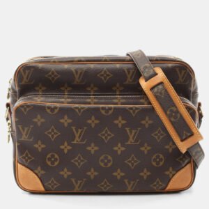 luxury-women-louis-vuitton-used-handbags-p1151602-002 Louis Vuitton Brown Monogram Canvas Nile Shoulder Bag