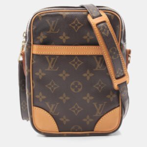luxury-women-louis-vuitton-used-handbags-p1151614-003 Louis Vuitton Brown Monogram Canvas Danube Shoulder Bag