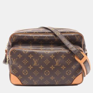 luxury-women-louis-vuitton-used-handbags-p1151628-007 Louis Vuitton Brown Monogram Canvas Nile Shoulder Bag