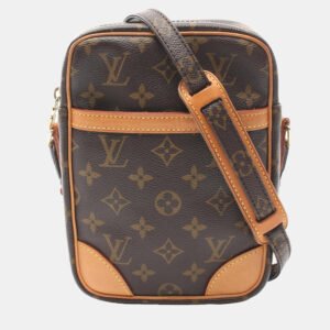 luxury-women-louis-vuitton-used-handbags-p1151632-004 Louis Vuitton Brown Monogram Canvas Danube Shoulder Bag