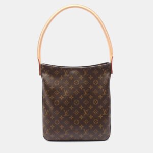Louis Vuitton Brown Monogram Leather Looping GM Shoulder Bag
