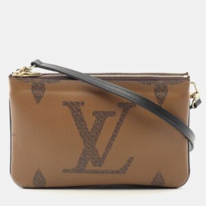 luxury-women-louis-vuitton-used-handbags-p1151682-002 Louis Vuitton Monogram Giant Reverse Pochette Double Zip Crossbody Bag