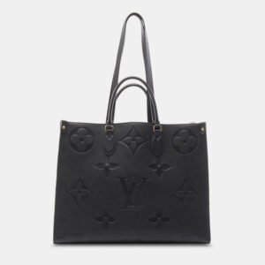 Louis Vuitton Noir Monogram Empreinte On-The-Go GM Tote Bag