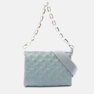 Louis Vuitton Blue Leather Coussin PM Shoulder Bag
