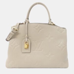 Louis Vuitton Tourterelle Monogram Empreinte Grand Palais MM Handbag
