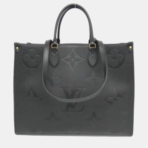 Louis Vuitton Black Monogram Empreinte OnTheGo GM Handbag