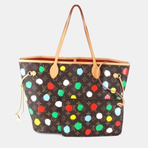 Louis Vuitton Brown Monogram Canvas Dots Neverfull MM Shoulder Bag