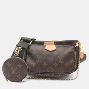 luxury-women-louis-vuitton-used-handbags-p1153614-001 Louis Vuitton Brown Monogram Canvas Multi Pochette Accessoires Shoulder Bag