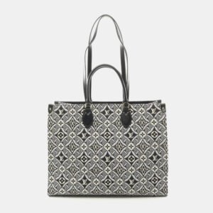 Louis Vuitton Gray/Black Monogram Jacquard OnTheGo GM Since 1854 Tote Bag