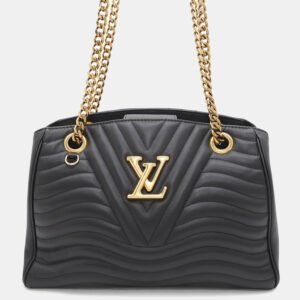 Louis Vuitton Noir Calf Leather New Wave Chain Tote Bag