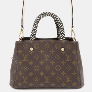 Louis Vuitton Noir/Cream Monogram Montaigne BB Shoulder Bag