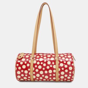 Louis Vuitton Rouge Monogram Vernis Leather Dot Infinity Papillon Shoulder Bag