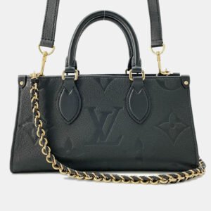 Louis Vuitton Noir Monogram Empreinte Leather Onthego East West Shoulder Bag