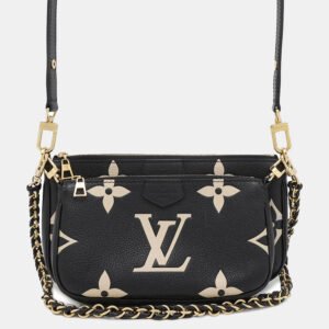 Louis Vuitton  Black/Cream Monogram Empreinte Leather Multi Pochette Accessoires