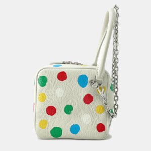 Louis Vuitton White/Multicolor Monogram Empreinte Leather LV X YK  Square Bag