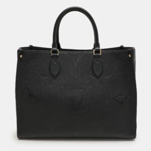 Louis Vuitton Black Monogram Empriente Leather Giant Onthego MM Bag