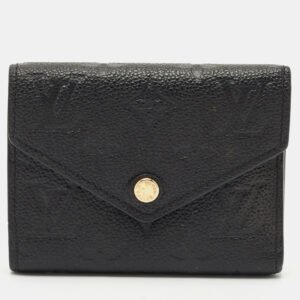 Louis Vuitton Black Empreinte Leather Victorine Wallet