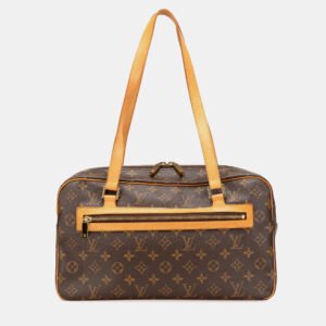luxury-women-louis-vuitton-used-handbags-p1155182-005 Louis Vuitton Brown Monogram Cite GM