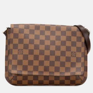 Louis Vuitton Brown Damier Ebene Musette Tango Short Strap