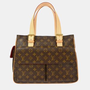 luxury-women-louis-vuitton-used-handbags-p1155506-011 Louis Vuitton Brown Monogram Multipli Cite Tote Bag