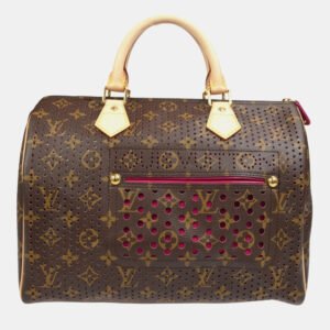 Louis Vuitton Fuchsia Monogram Perfo Speedy 30 Handbag