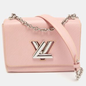 luxury-women-louis-vuitton-used-handbags-p1156138-002 Louis Vuitton Rose Ballerine Epi Leather Twist Chain MM Bag