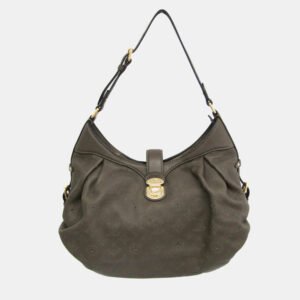 luxury-women-louis-vuitton-used-handbags-p1156382-012 Louis Vuitton Brown Mahina Leather Shoulder Bag