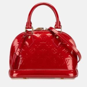 Louis Vuitton Red Monogram Vernis Alma BB