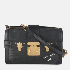 Louis Vuitton Black Epi Leather Trunk Clutch