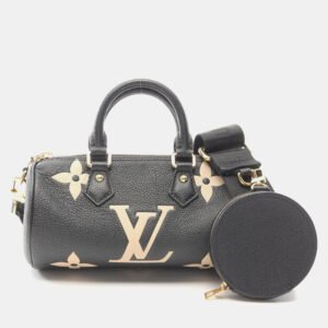 Louis Vuitton Black Monogram Leather Papillon BB Shoulder Bag