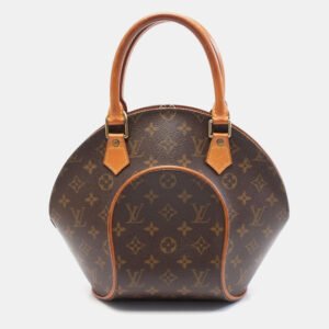 Louis Vuitton Brown Monogram Canvas Leather Ellipse PM Handbag