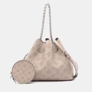 Louis Vuitton Beige Monogram Bella Mahina Leather Shoulder Bag