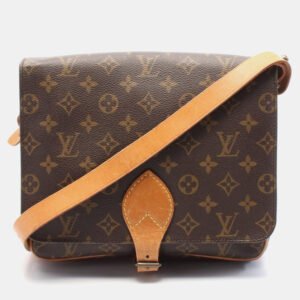 Louis Vuitton Brown Monogram Canvas GM Cartouchiere Shoulder Bag