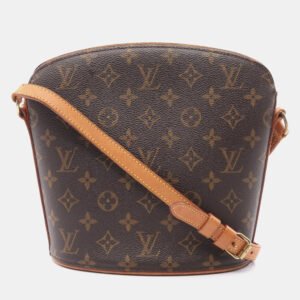 Louis Vuitton Drouot Shoulder Bag Monogram Canvas Brown Crossbody