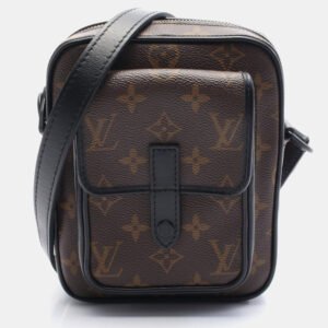 Louis Vuitton Brown Monogram Macassar Canvas Christopher Wearable Wallet Shoulder Bag