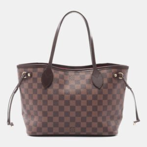 Louis Vuitton Brown Damier Ebene Canvas PM Neverfull Tote Bag