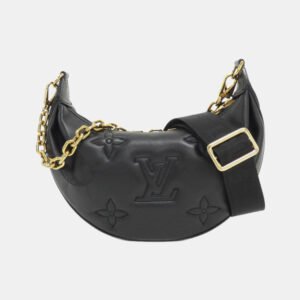 Louis Vuitton Black Leather Bubblegram Over the Moon Shoulder Bag