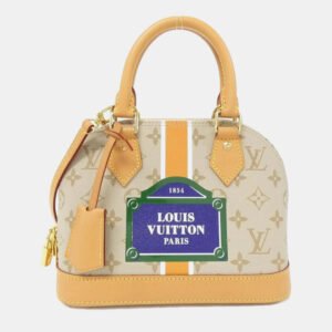 Louis Vuitton Beige Monogram Monopanam LV Street Sign Alma BB Handbag