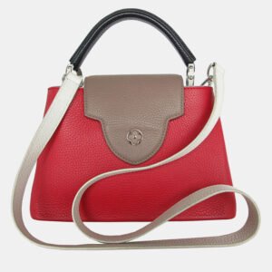 Louis Vuitton Tricolor Leather Capucines PM Shoulder Bag