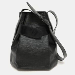 Louis Vuitton Black Epi Leather Sac D'Epaule PM Bag