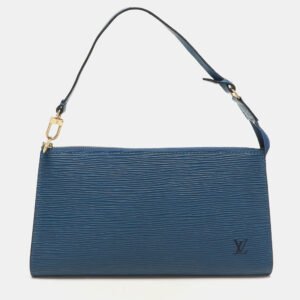 Louis Vuitton Blue Epi Leather Pochette Accessories