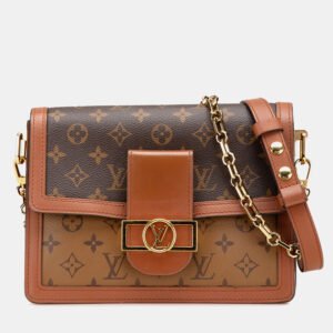 Louis Vuitton Brown Monogram Reverse Dauphine MM