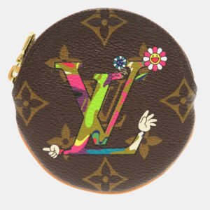 Louis Vuitton Brown Monogram Canvas Takashi Murakami Coin Case