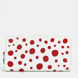 Louis Vuitton Red/White Epi Leather Yayoi Kusama Long Zippy Wallet