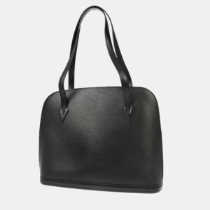 luxury-women-louis-vuitton-used-handbags-p1159090-012 Louis Vuitton Black Epi Leather Lussac Shoulder Bag